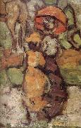 Maurice Prendergast Details of Central Park oil painting on canvas